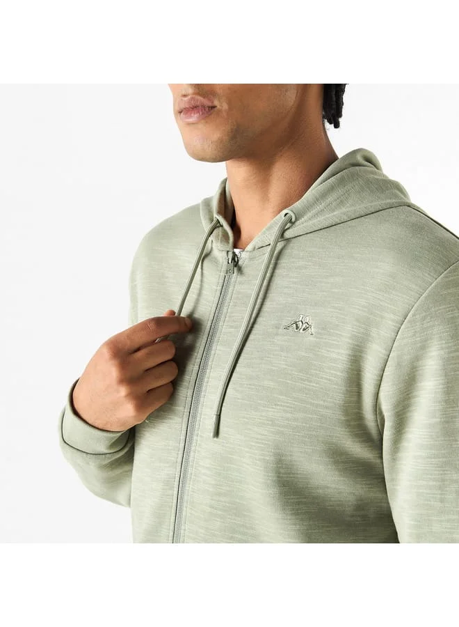 Kappa Kappa Solid Hooded Sweatshirt with Pockets