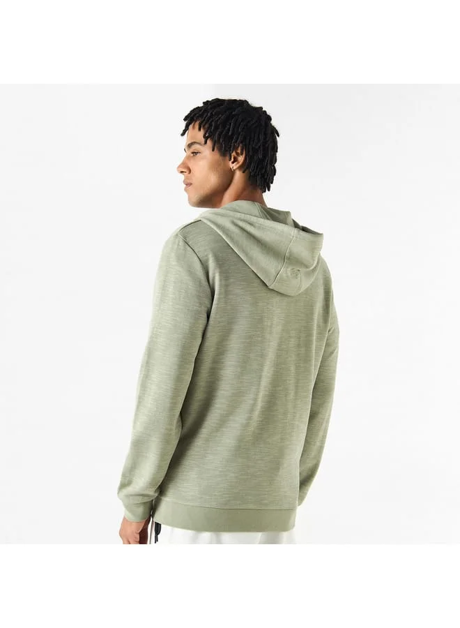Kappa Kappa Solid Hooded Sweatshirt with Pockets