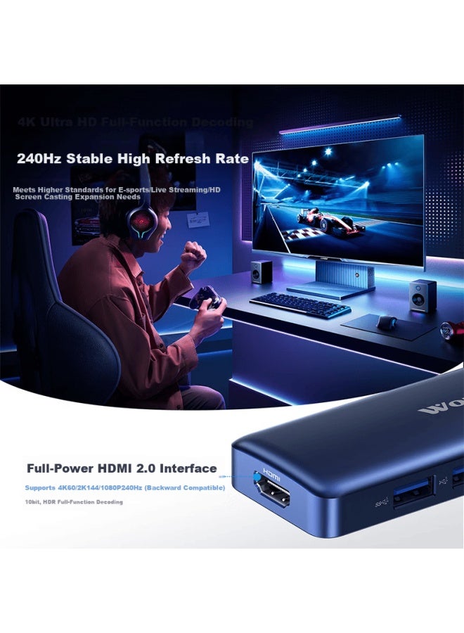 Wopul Type-c High-speed Docking Station Apple Usb-c To Hdmi Adapter 4k60hz Huawei Laptop Ipad Phone Macbook Splitter Converter - Image 2