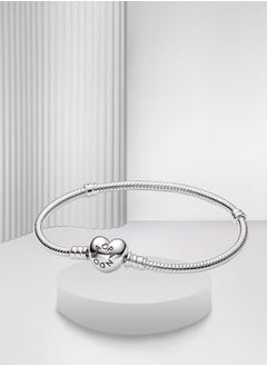 Pandora Violet Pandora Moments Snake Mesh Heart Clasp Bracelet  - Image 1
