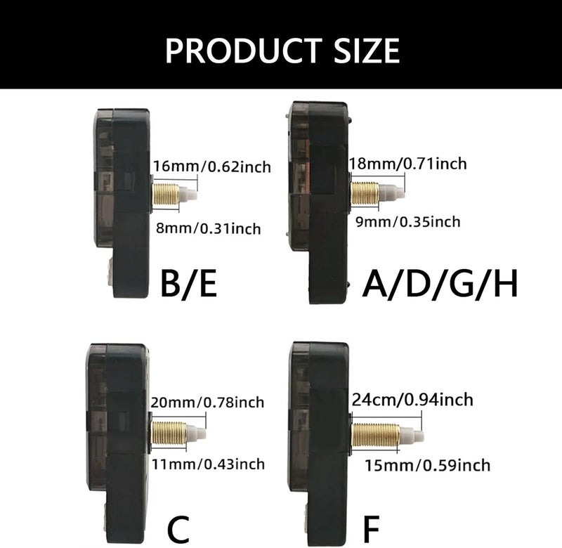 Pendulums Clock Movement Mechanism Quartzs Replacement Long-Shafts Repair Accessories Include Hands Quartzs Clock - Image 5