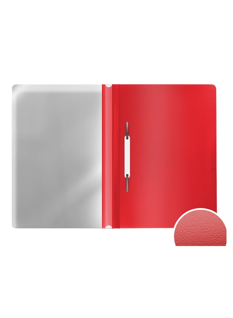 ErichKrause 20-Piece A4 Size Report File With Fastener Red - Image 2