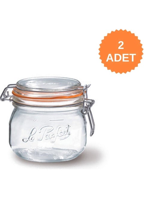 Super Glass Jar 250 ml (2 Pieces)