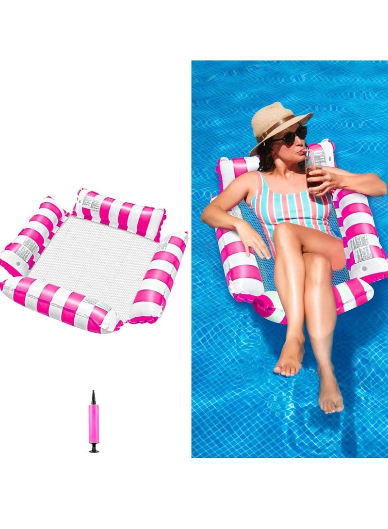 JOGAMS Inflatable Pool Float Chair Lounge for Floating, Inflatable Pool Float Hammock, Multi-Purpose Water Hammock with Arm, Inflatables Pool Rafts Bed for Swimming Pool Beach Sea - Image 1