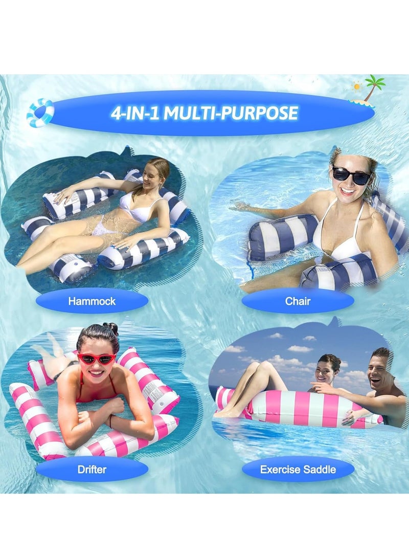 JOGAMS Inflatable Pool Float Chair Lounge for Floating, Inflatable Pool Float Hammock, Multi-Purpose Water Hammock with Arm, Inflatables Pool Rafts Bed for Swimming Pool Beach Sea - Image 5