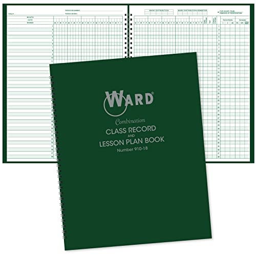 Ward Combination 9-10 Week Class Record + 8 Period Lesson Plan Book - Image 1