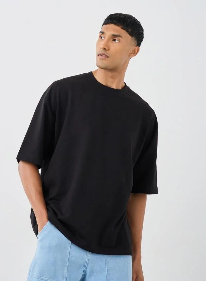 Pack of 2 - Cotton Terry Boxy Crew Neck T-Shirt