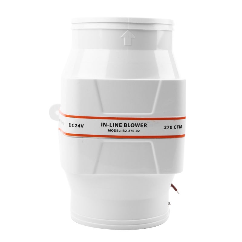 4inches In Line Bilge DC Air Blower Mute Strong Engine Ventilation Fan for Yacht RV(24V ) - Image 1