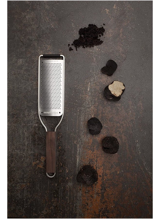 Microplane - Microplane Master Series Wood Handle Stainless Steel Frame Fine Blade Cheese Grater - Image 1