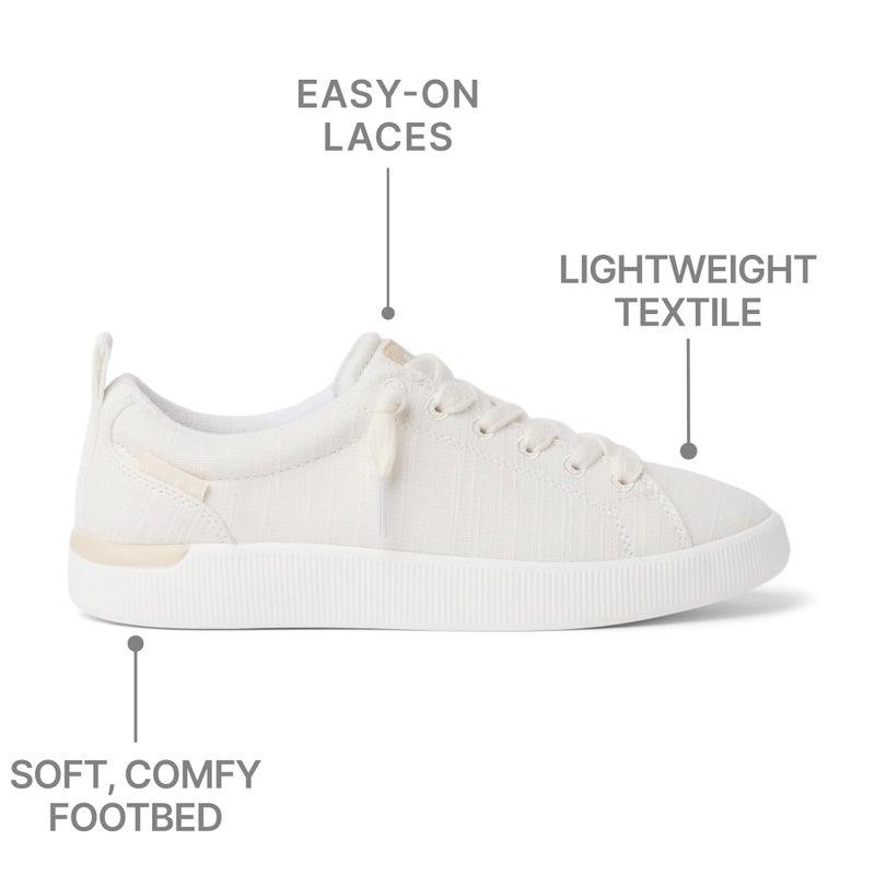 REEF Womens Shoes, Neptune Alana, White Textile, 7 - Image 4