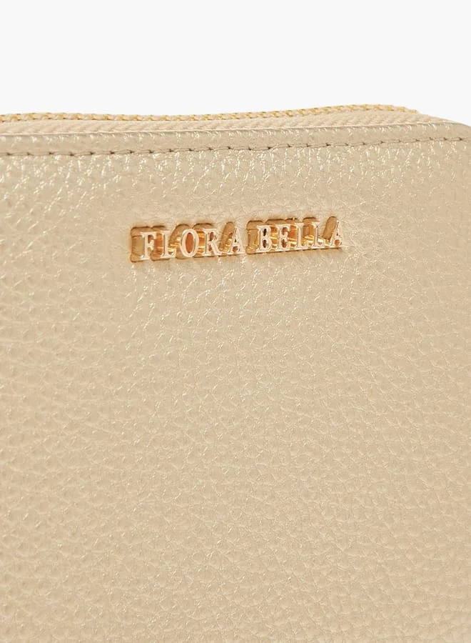 Flora Bella By Shoexpress Womens Textured Zip Around Wallet