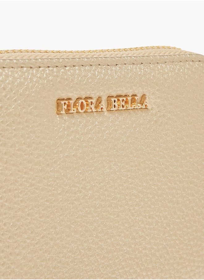 Flora Bella By Shoexpress Womens Textured Zip Around Wallet  - Image 3