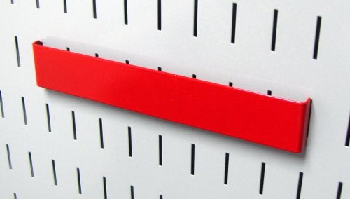 Wall Control 8in Accessory Hanger Tool Holder Bracket Pegboard Accessory Pegboard and Slotted Tool Board - Red - Image 5