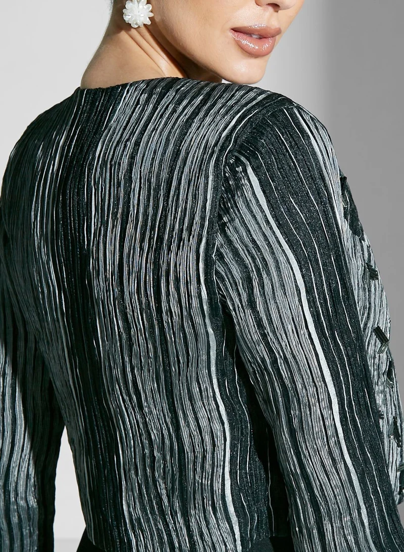 Namshi X Hadia Ghaleb Hadia Ghaleb Dress With Pleated Jacket