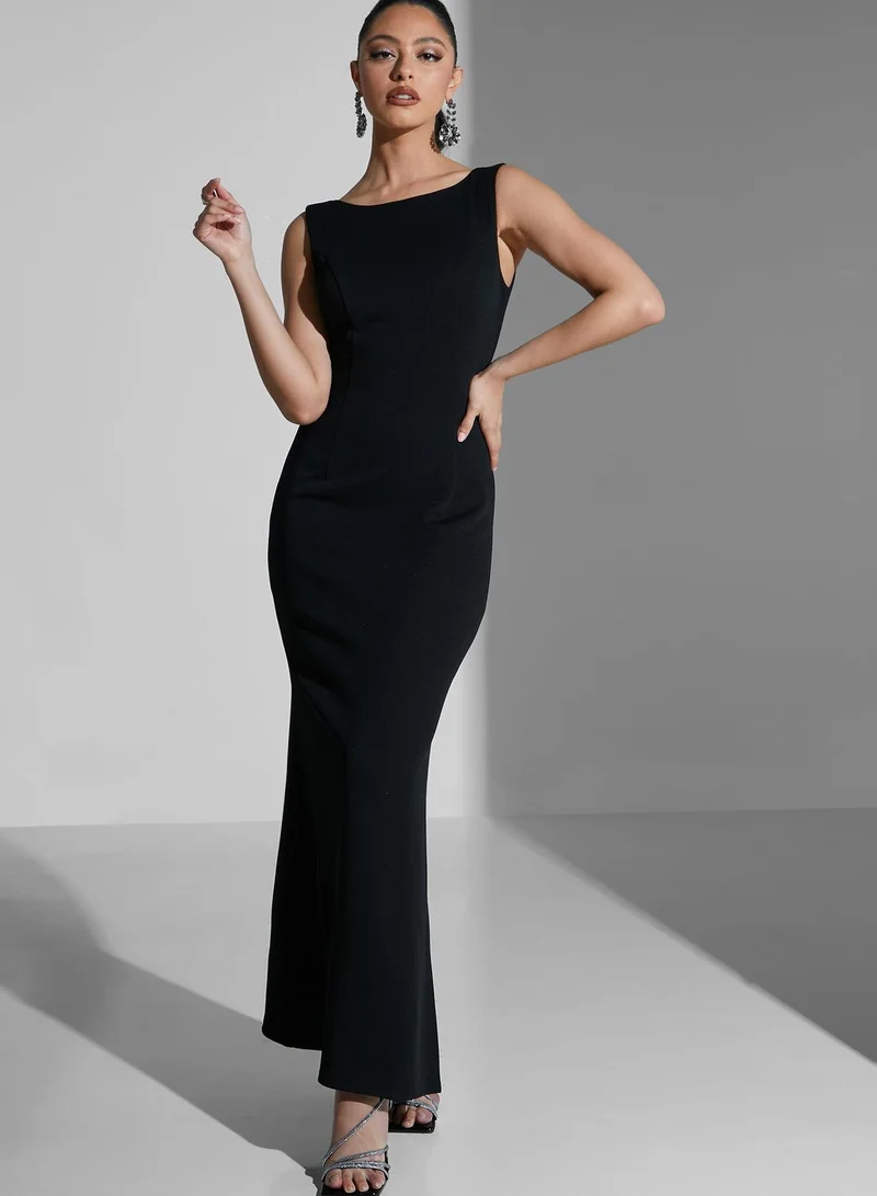 Namshi X Hadia Ghaleb Hadia Ghaleb Dress With Pleated Jacket
