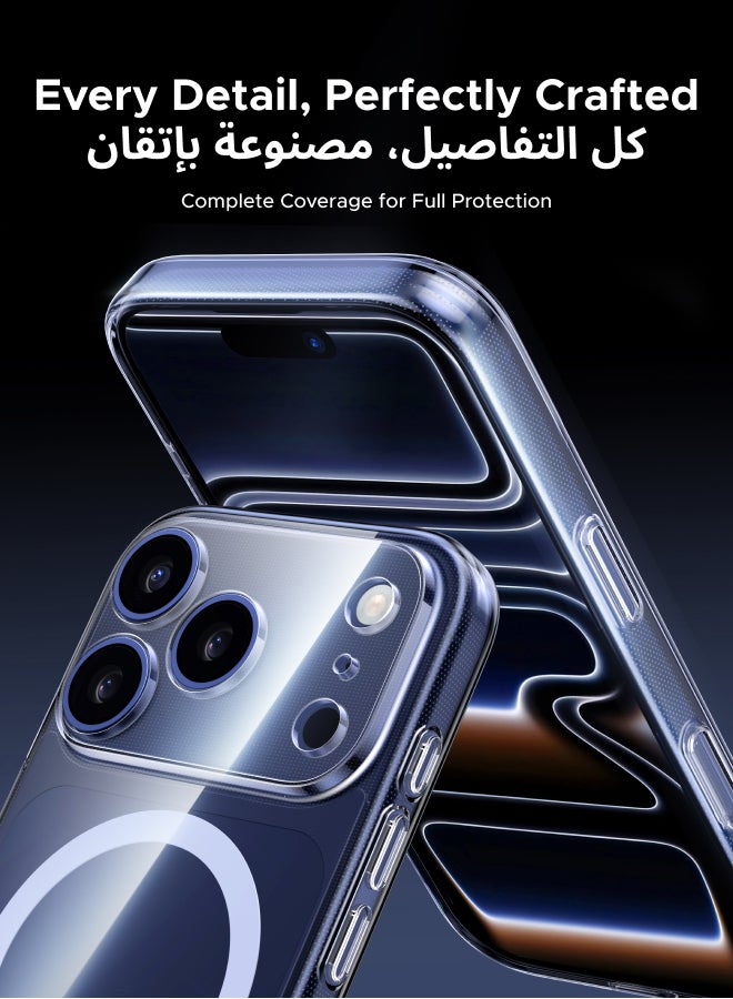 يو جرين كفر ايفون 17 برو ماكس Magsafe مغناطيسي قوي مع زر مصراع مطور ومؤخر للاصفرار جراب ايفون 17 برو ماكس حماية عسكرية مقاومة للخدش كفرات ايفون 17 برو ماكس مغناطيسي متوافق مع ملحق ماجسيف - Image 5