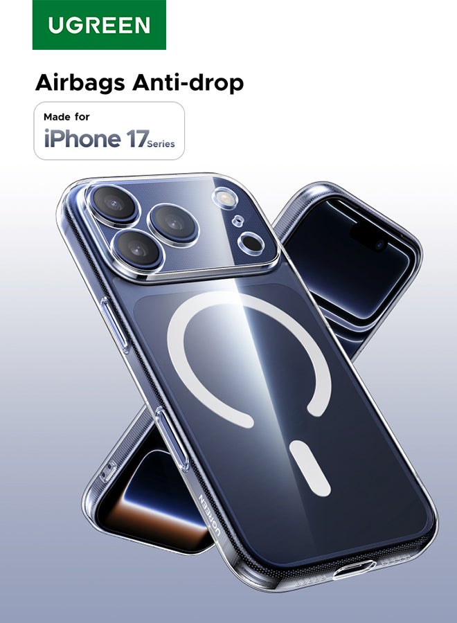 يو جرين كفر ايفون 17 برو ماكس Magsafe مغناطيسي قوي مع زر مصراع مطور ومؤخر للاصفرار جراب ايفون 17 برو ماكس حماية عسكرية مقاومة للخدش كفرات ايفون 17 برو ماكس مغناطيسي متوافق مع ملحق ماجسيف - Image 1