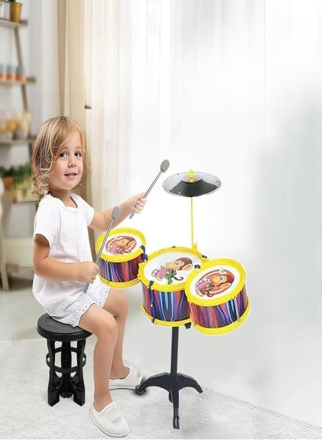 AASA Musical Drum Set,Indoor and Outdoor Sports Games/Toys for Kids Playing Return Gift Item for Baby Boys and Baby Girls (Drum Set) - Image 1