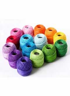 Excefore DELFINO, 15 Colors Crochet Thread with 1.0mm Small Size Crochet Hooks, Including 30pcs Sewing Needles, Threads Cross Stitch Spool Wire Sewing Supplies  - Image 5