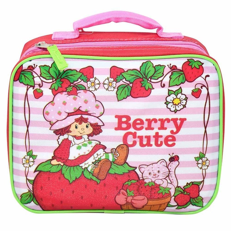 Fast Forward Strawberry Shortcake Rectangle Insulated Lunch Bag Berry Cute