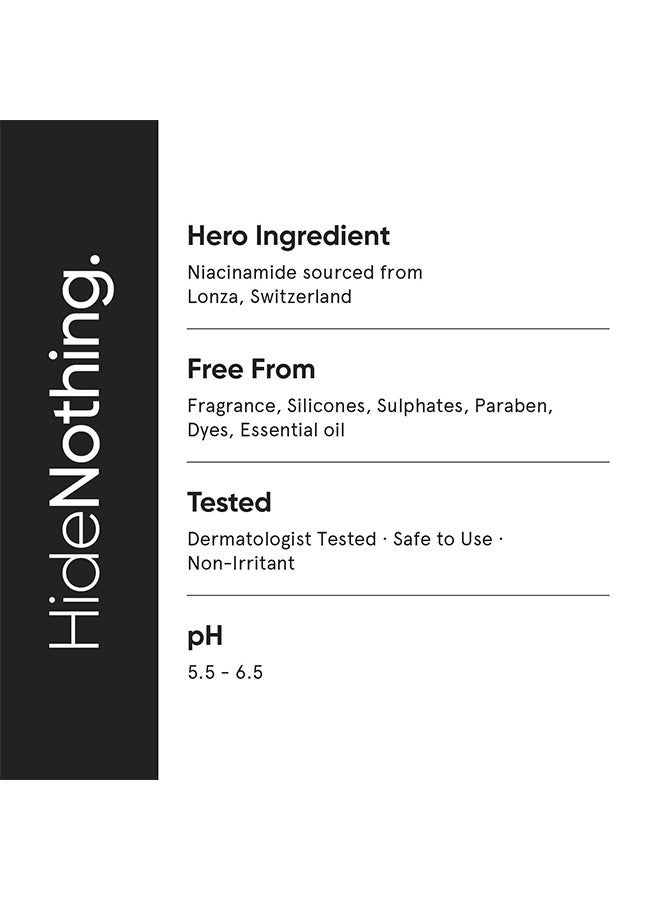 Minimalist 5% Niacinamide Face Serum for Clear Glowing Skin | With 1% Hyaluronic Acid for Hydration | Pore Minimizer for Face | Clears Acne Marks & Blemishes | For Women & Men | 1 Fl Oz / 30 ml - Image 4