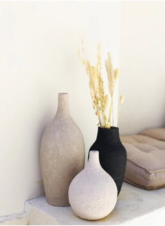 ba9ma The Petra Vase Set by Ba9ma, handcrafted from resin, is suitable for wooden shelves, dining rooms, and buffets.  - Image 2
