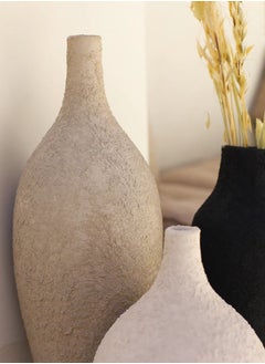 ba9ma The Petra Vase Set by Ba9ma, handcrafted from resin, is suitable for wooden shelves, dining rooms, and buffets.  - Image 3