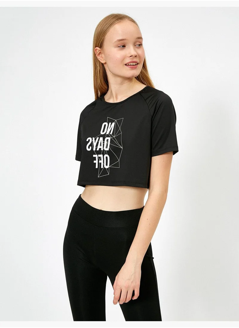 كوتون Letter Printed T-Shirt