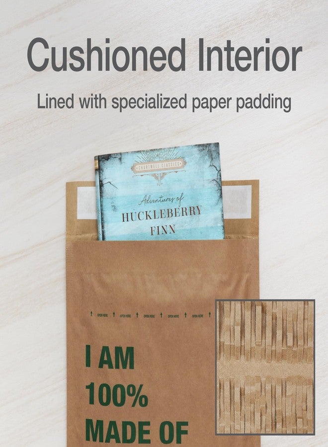 Quality Park 8 x 13 Curbside Recyclable Mailers, Brown Kraft Paper Padded Mailers, Self Seal Closure is Made with Water Based Glue, 100% Recyclable Materials, 20 Pack (1009462) - Image 3
