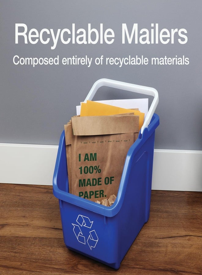 Quality Park 8 x 13 Curbside Recyclable Mailers, Brown Kraft Paper Padded Mailers, Self Seal Closure is Made with Water Based Glue, 100% Recyclable Materials, 20 Pack (1009462) - Image 2