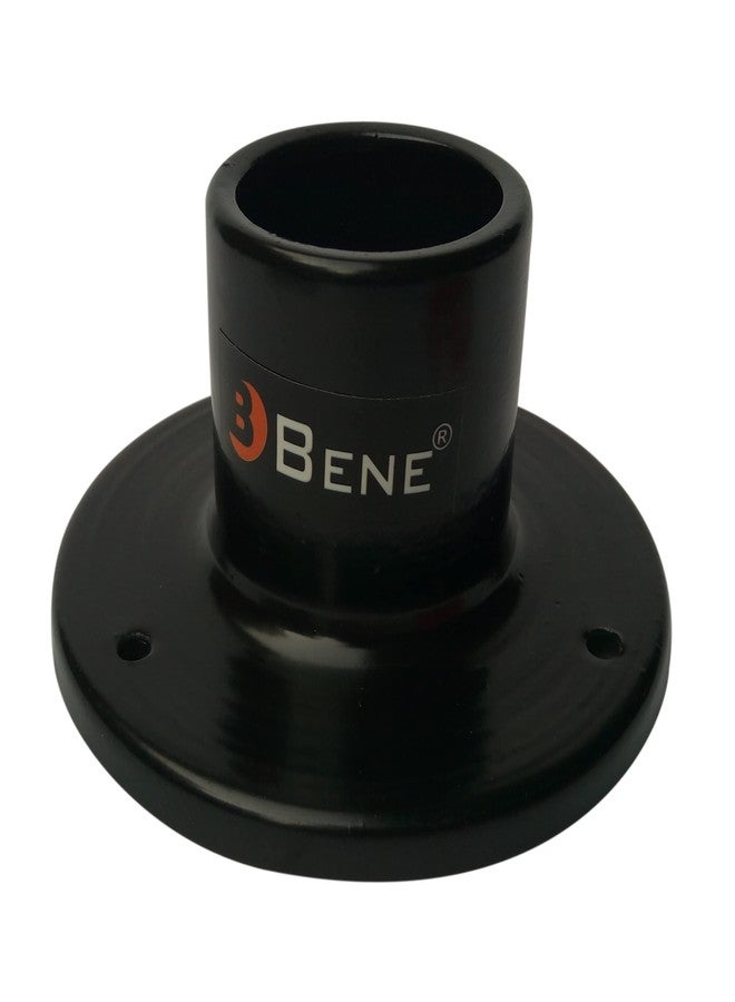 BENE Base Stand Round for Garden Lights for Home, 11 CM, Stand for Lamps Outdoor, Main Gate Lamp Base for Garden, Outdoor & Patio (Black, Pack of 2) - Image 2