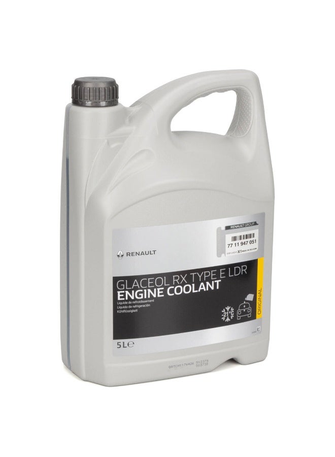 Renault Genuine Antifreeze Engine Coolant Glaceol RX type E LDR Blue color  - 5Liter - Image 1