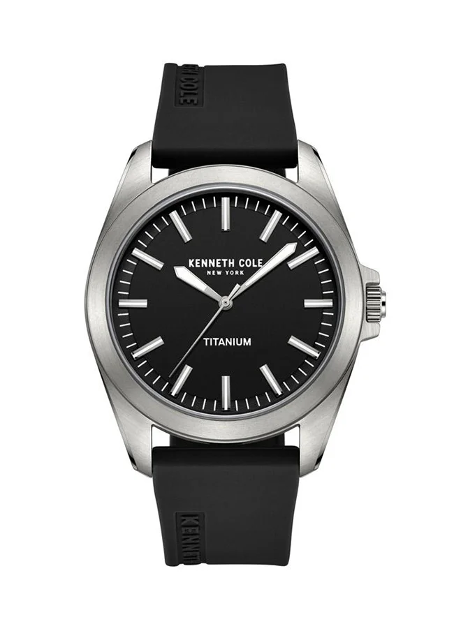 Kenneth Cole New York Kenneth Cole New York Watch For Men With Black Silicone Strap 5 ATM - KCWGM2238803