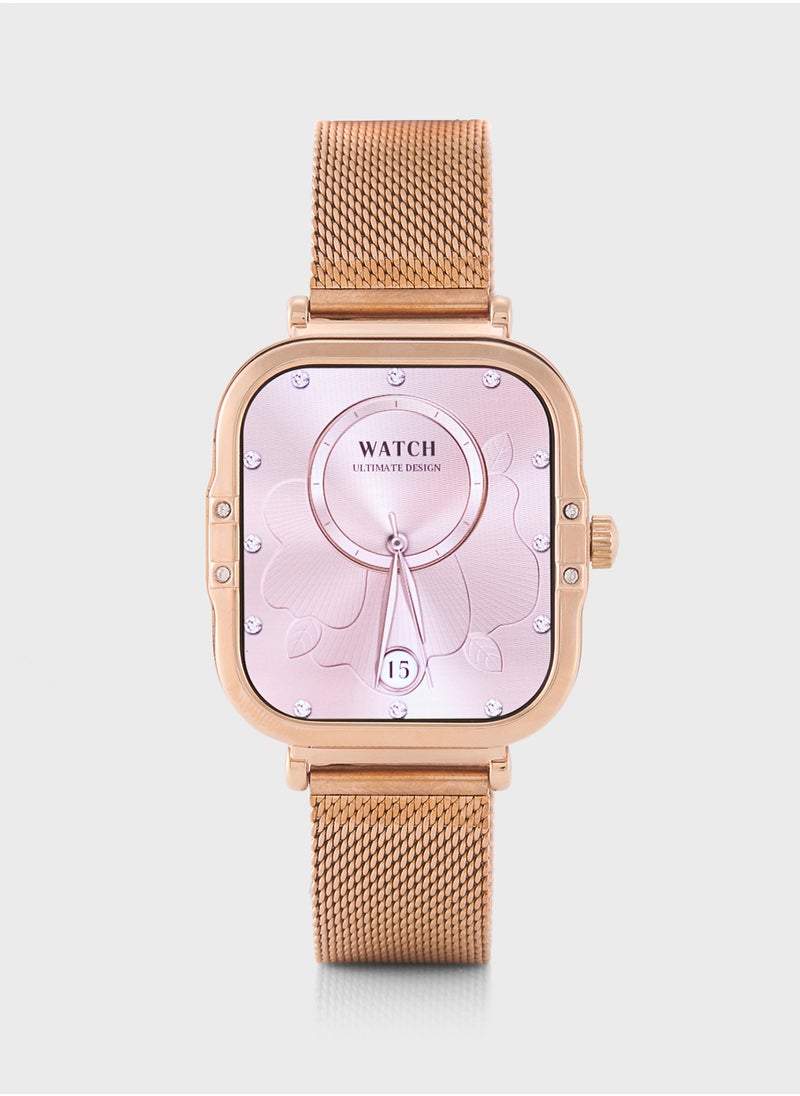 Generic - Amoled Smart Watch With Bluetooth Call, Heart Rate, Blood Pressure And Blood Oxygen Monitoring - Image 1
