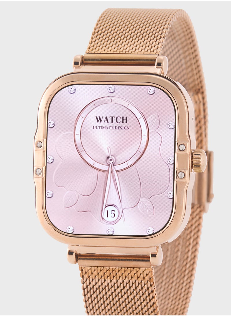 Generic - Amoled Smart Watch With Bluetooth Call, Heart Rate, Blood Pressure And Blood Oxygen Monitoring - Image 1