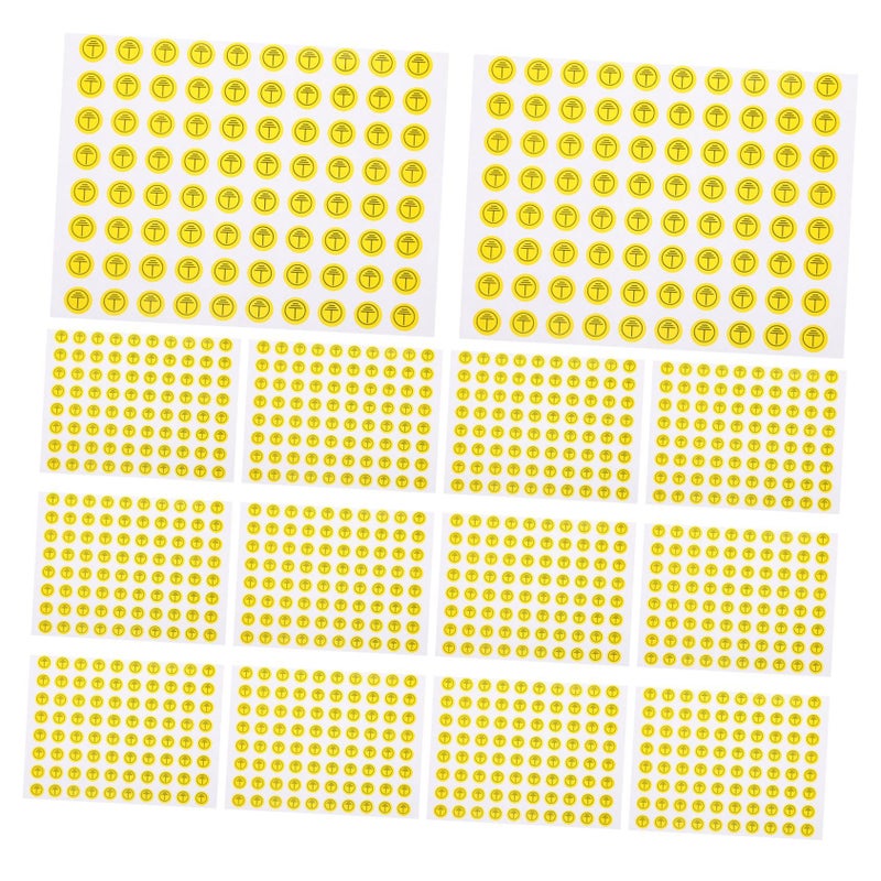 800pcs Grounding Symbol Stickers Self Adhesive Electrical Panel Warning Labels For Equipment - Image 2