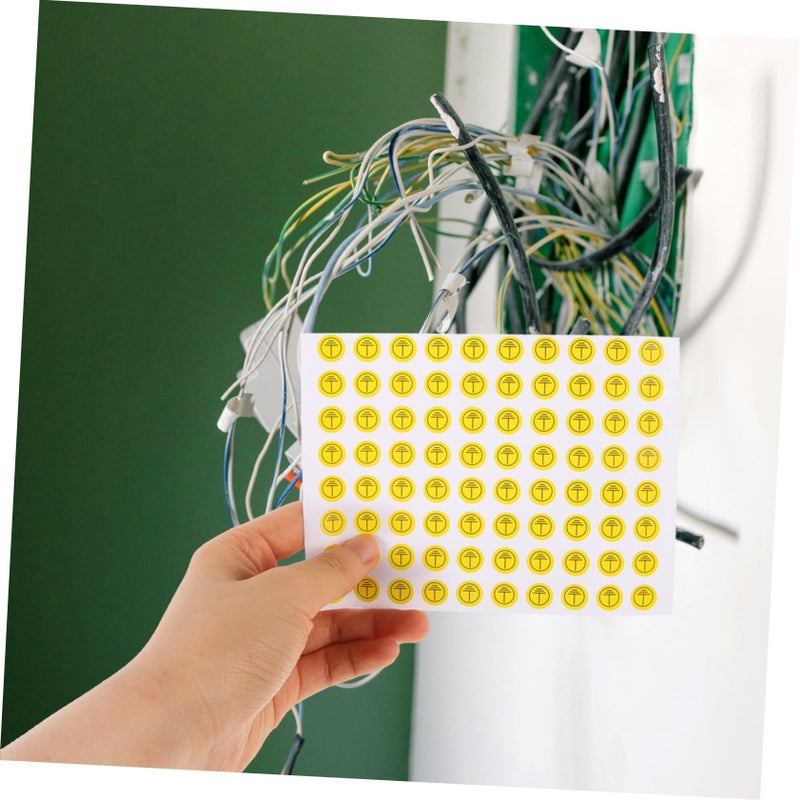 800pcs Grounding Symbol Stickers Self Adhesive Electrical Panel Warning Labels For Equipment - Image 5