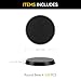 FIGURESLAB 100PCS 40mm157inch Textured Plastic Black Round Miniature Bases Model Base for Gaming Miniatures or Wargames Table Top Games - Image 4