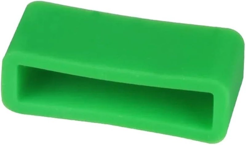 19mm Deep Green Silicone Watch Band Retainer Loops 42PCS For Men Sport Watches - Image 1