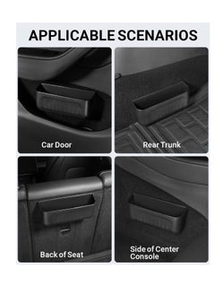 KASTWAVE Center Console Organizer for Tesla Model Y Model 3 Model S Model X, Tesla Accessories, Silicone Storage Box for Glasses, Key, Card Case, Phone, Tesla Interior Accessories, Black  - Image 3