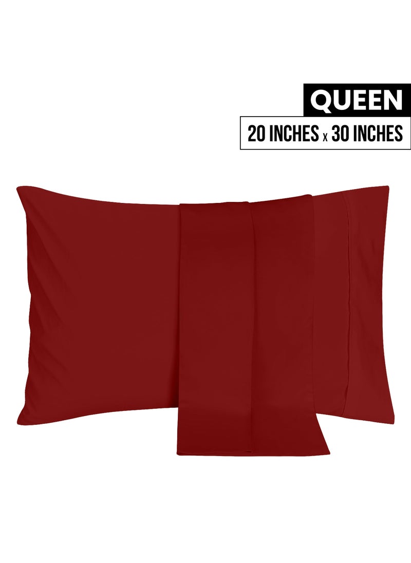 Utopia Bedding Utopia Bedding Queen Pillow Cases - 2 Pack - Envelope Closure - Soft Brushed Microfiber Fabric - Shrinkage and Fade Resistant Pillow Covers 20 X 30 Inches (Queen  Red)  - Image 2