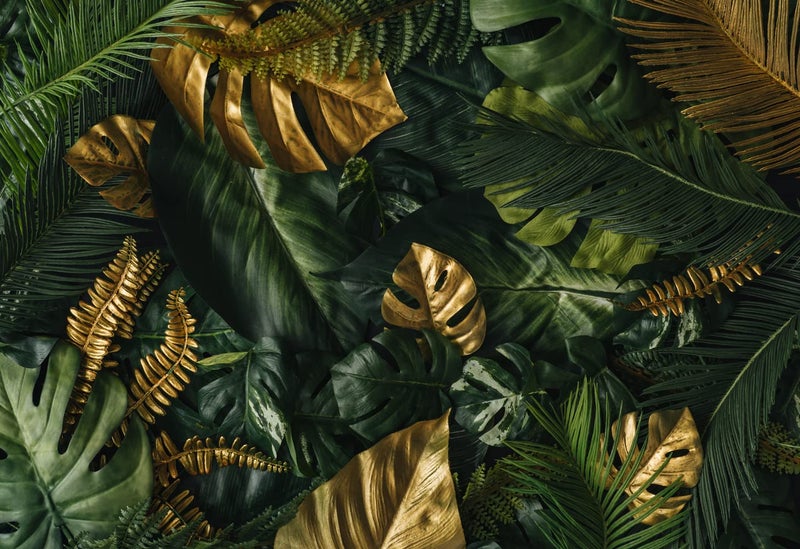 MFWFM Tropical Wallpaper Jungle Banana Leaf Wall Mural Wallpaper for Living Room (Not Peel n' Stick) - Image 2