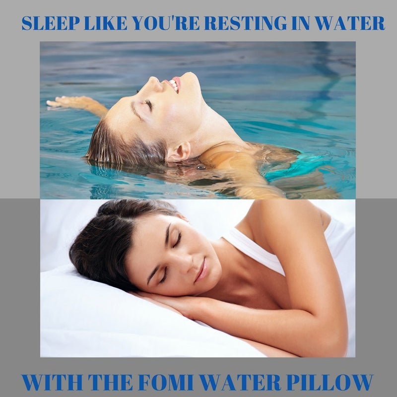 FOMI Premium Large Water Sleeping Pillow | Adjustable and Supportive Waterbase Pillow for Preferred Firmness | Orthopedic Comfort Design for Neck Pain Relief | (26â€ x 17â€) - Image 5