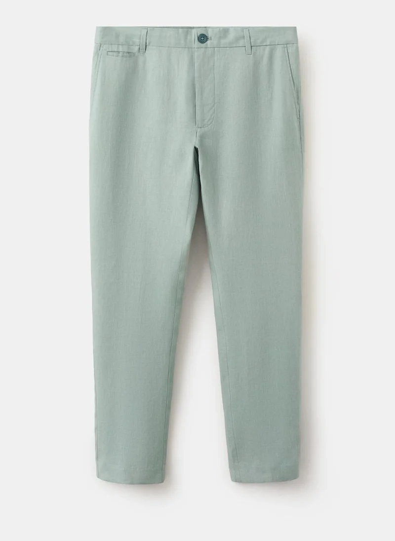 Mango Man 44-ESMERALDA Trousers Oyster for Men | Best Price UAE