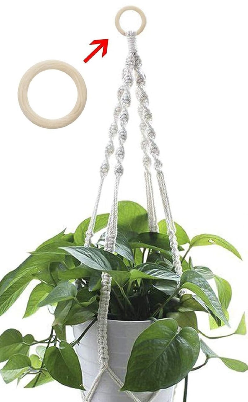 OKDEAL Natural White Cotton Cords 4mm 200m Cotton Yarn for Home Decor Wall Hanging Tapestry Crochet Weaving Knotting OffWhite - Image 5