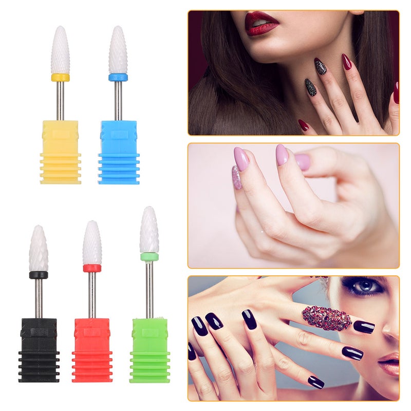 3/32'' Ceramic Grinding Head Nail Drill Bit for Nail Art Salon Tools Home Use Nail Tool - Image 5