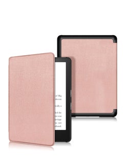 Folding Case Cover for 7" All-New Kindle Paperwhite 12th 2024 or Kindle Paperwhite Signature Edition 2024, Smart Shell Cover with Auto Sleep/Wake (Pink)