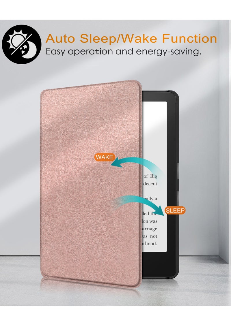 My Choice - Folding Case Cover for 7" All-New Kindle Paperwhite 12th 2024 or Kindle Paperwhite Signature Edition 2024, Smart Shell Cover with Auto Sleep/Wake (Pink) - Image 1