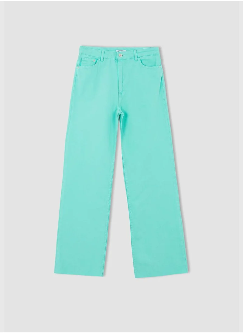 ديفاكتو High Waisted Gabardine Culottes