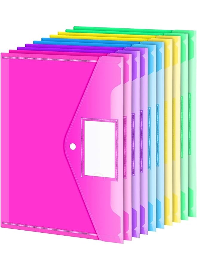 10 Pack Folders Plastic Envelopes Clear Plastic File Folder For Document Letter A4 Size Poly File Envelopes With Label Pocket Snap Button For Home Work Office Organizer Regular File Bag - pzsku/Z54D13FECA19142724D4EZ/45/_/1740916928/1a83b43e-325a-4bb0-9e9f-34f60a2dd285